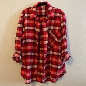 AERIE oversized flannel. Size large.